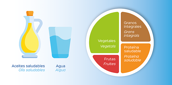 El plato de Harvard, un método más visual para una alimentación